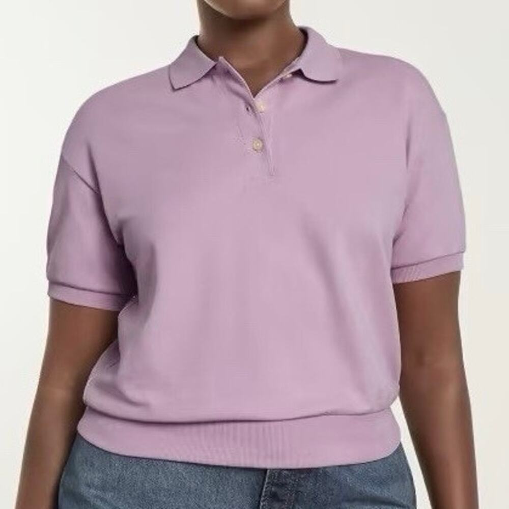 Everlane Women’s Small Polo Shirt Short Sleeve Organic Cotton Stretch Collar